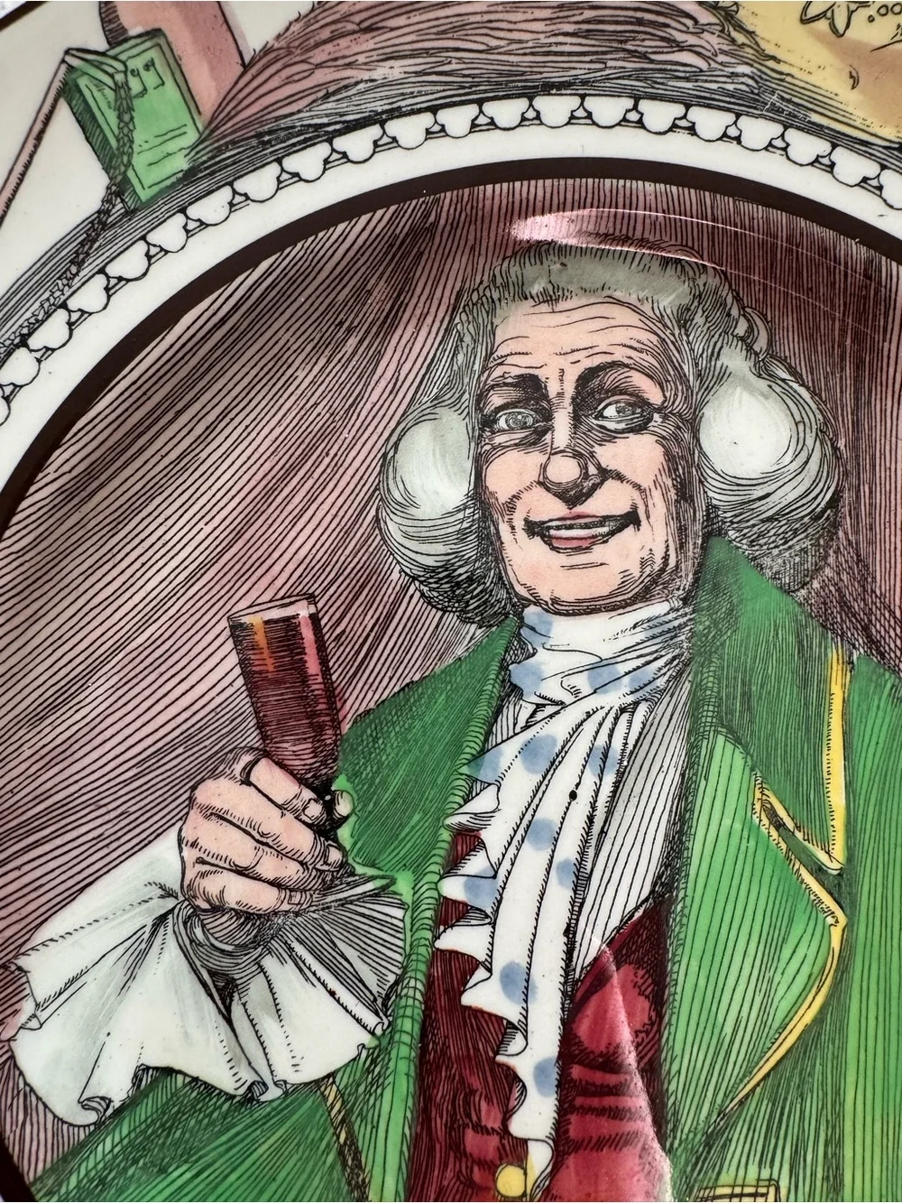 Royal Doulton Plate 'The Squire' – Green & Red Accented Portrait